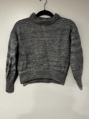 Everlane Crew Neck Sweater Alpaca Wool Crewneck Small Blue Grey Gray